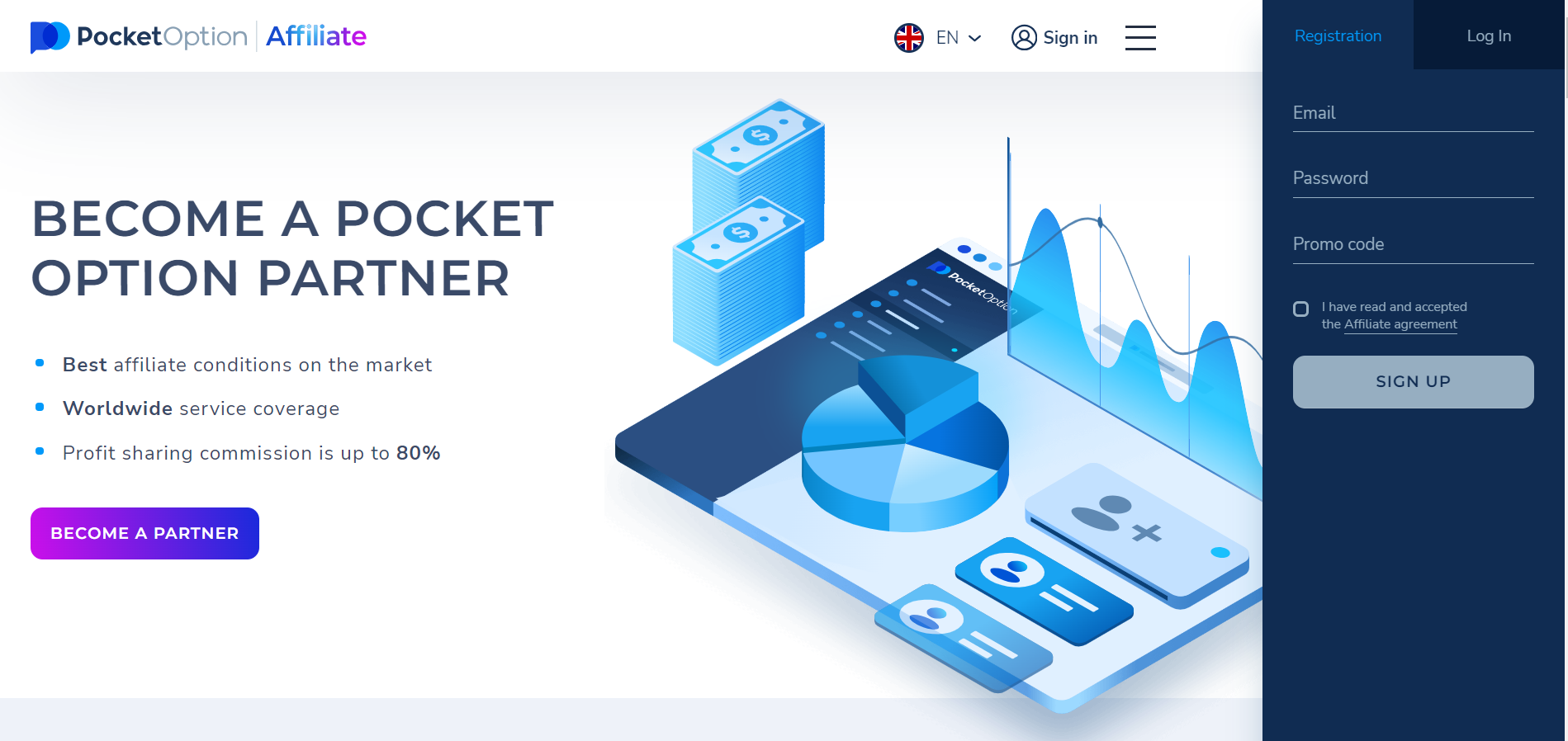 Обзор партнерской программы в Pocket Option: честный взгляд изнутри